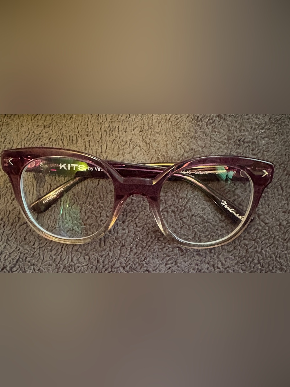 KITS Purple Gradient Cat-Eye Blue Light Glasses